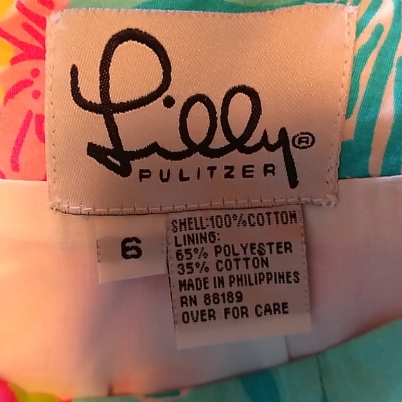 EUC Lilly Pulitzer patchwork skirt sz 6. - Picture 5 of 6